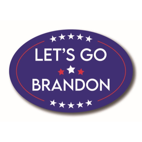Magnet Me Up Let's Go Brandon 4x6 Oval Magnet