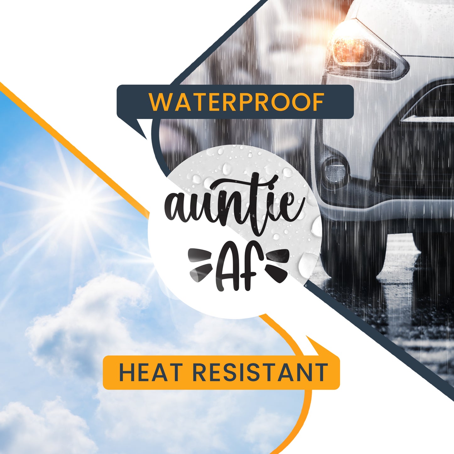 Magnet Me Up Funny Cute Auntie AF Magnet Decal, 5 Inch, Heavy Duty Automotive Magnet for Car Truck SUV Or Any Other Magnetic Surface, for Aunts, Made in USA