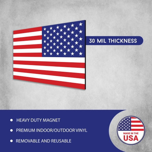Magnet Me Up Reverse American Flag Car Magnet Decal -4x6 Heavy Duty for Car Truck SUV