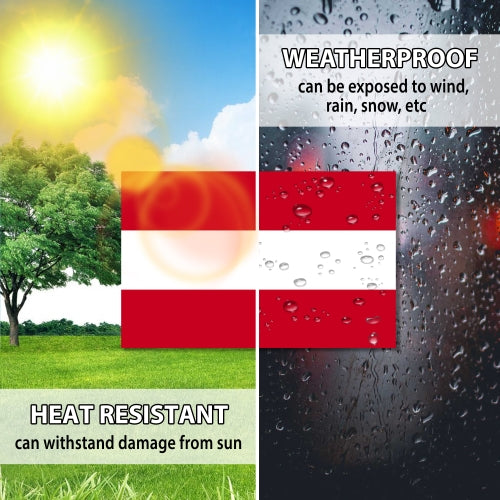 Austria Austrian Flag Car Magnet Decal - 4 x 6 Heavy Duty for Car Truck SUV