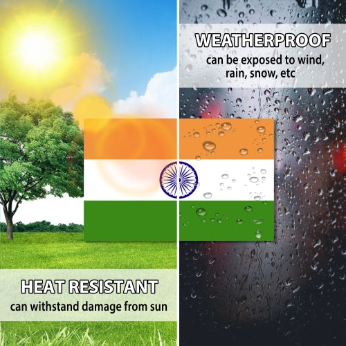 India Indian Flag Car Magnet Decal - 4 x 6 Heavy Duty for Car Truck SUV