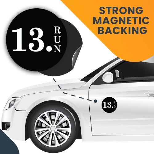 Magnet Me Up 13.Run Magnet Decal, 5 Inch, Heavy Duty Automotive Magnet for Car Truck SUV Or Any Other Magnetic Surface