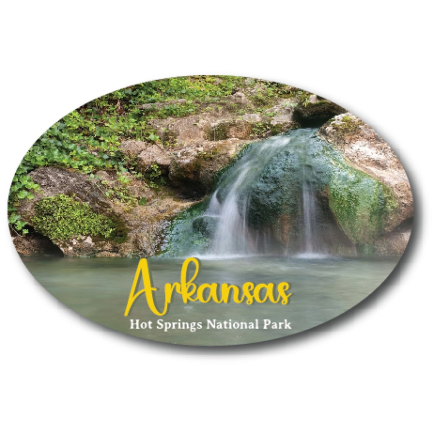 Magnet Me Up Arkansas Hot Springs National Park Scenic Oval Magnet Decal, 4x6 Inches, Heavy Duty Automotive Magnet for Car Truck SUV Or Any Other Magnetic Surface, Made in USA