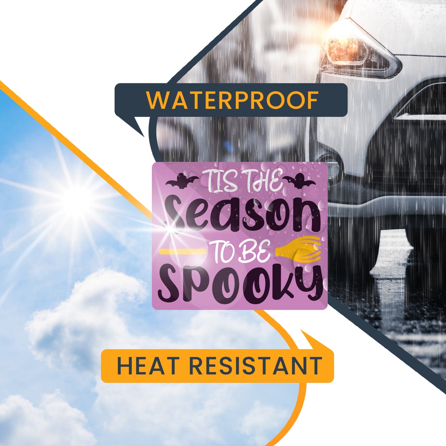 Magnet Me Up 'TIs The Season to Be Spooky Halloween Funny Holiday Magnet Decal, 5x3.5 Inches, Heavy Duty Automotive Magnet for Car Truck SUV Or Any Other Magnetic Surface