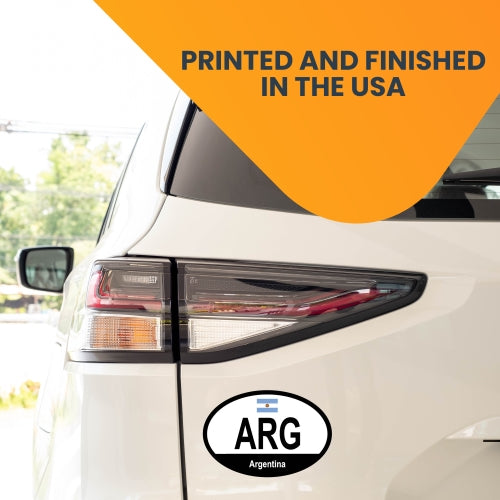 Magnet Me Up Argentina Argentinian Euro Oval Magnet Decal, 4x6 Inches, Heavy Duty for Car, Truck, SUV, Or Any Other Magnetic Surface