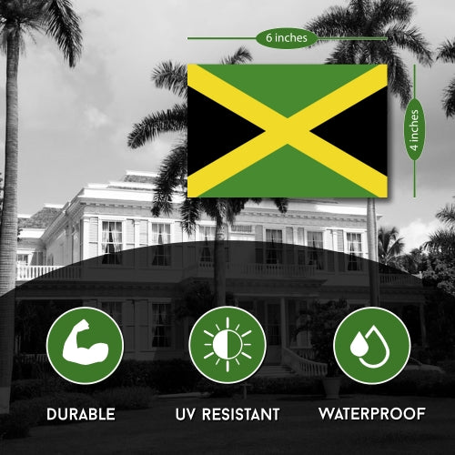 Jamaica Jamaican Flag Car Magnet Decal - 4 x 6 Heavy Duty for Car Truck SUV …