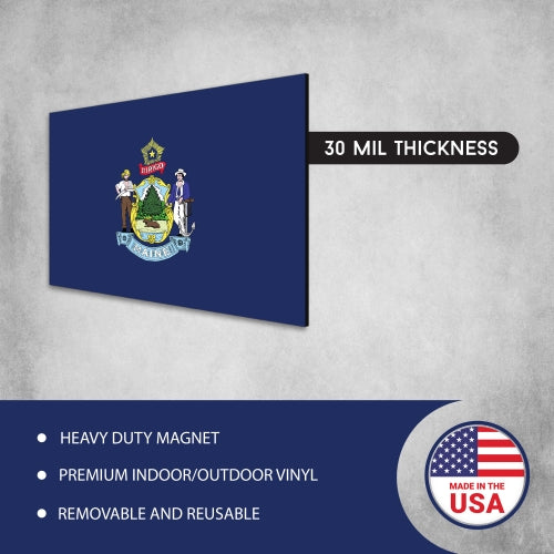 Magnet Me Up Maine Car Magnet Decal US State Flag 4x6 Refrigerator Locker SUV Heavy Duty Waterproof