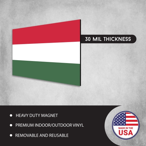 Hungary Hungarian Flag Car Magnet Decal 4 x 6 Heavy Duty for Car Truck SUV …