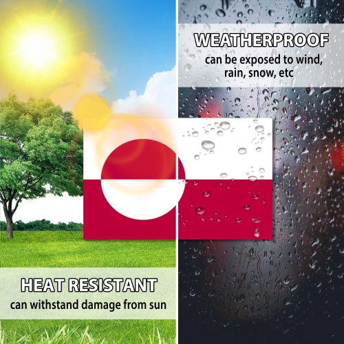 Greenland Flag Car Magnet Decal - 4 x 6 Heavy Duty for Car Truck SUV …