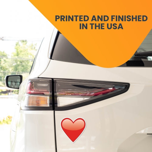 Magnet Me Up Red Heart Emoticon Magnet Decal - Heavy Duty Magnet for Car Truck SUV