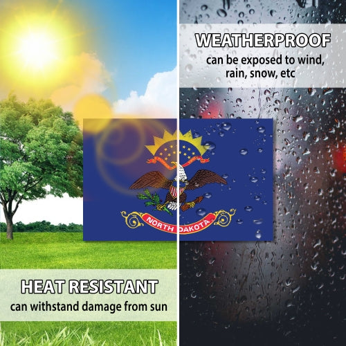 North Dakota Car Magnet US State Flag Refrigerator Locker SUV Heavy Duty Waterproof… …
