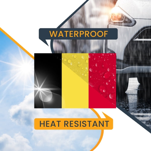 Magnet Me Up Belgium- Belgian Brussels Flag Car Magnet Decal, 4x6 Inches, Heavy Duty Automotive Magnet for Car, Truck SUV