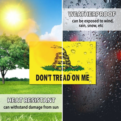 Don't Tread on Me Gadsden Flag 4"x6" Car Magnet Decal - Heavy Duty for Car Truck SUV …