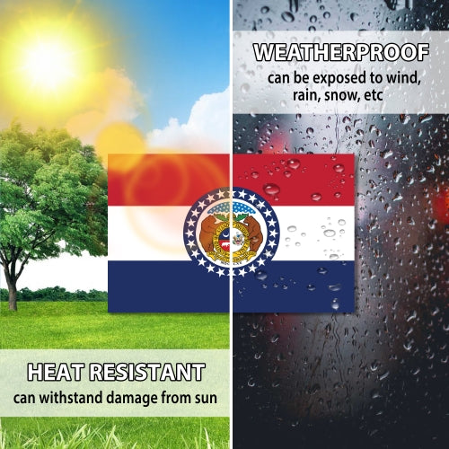 Magnet Me Up Missouri Car Magnet Decal US State Flag 4x6 Refrigerator Locker SUV Heavy Duty Waterproof