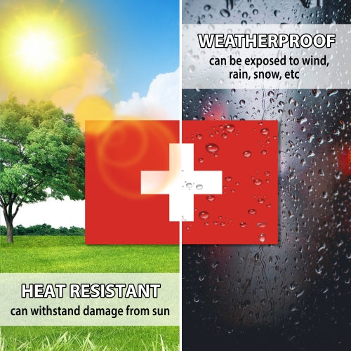 Switzerland Swiss Flag Car Magnet Decal 4 x 6 Heavy Duty for Car Truck SUV