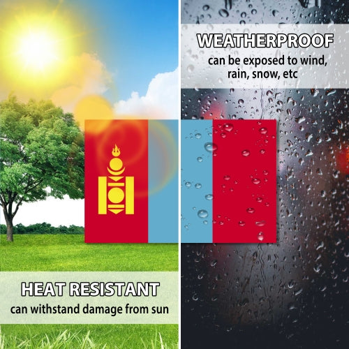 Mongolia Mongolian Flag Car Magnet Decal - 4 x 6 Heavy Duty for Car Truck SUV …