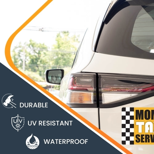 Mom's Taxi Service Car Magnet - 5 x 8" Decal Heavy Duty for Car Truck SUV Waterproof …