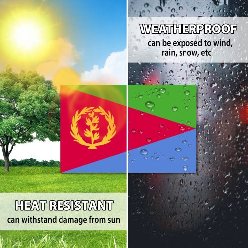Eritrea Eritrean Flag Car Magnet Decal - 4 x 6 Heavy Duty for Car Truck SUV