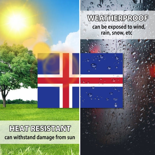 Iceland Flag Car Magnet Decal - 4 x 6 Heavy Duty for Car Truck SUV …