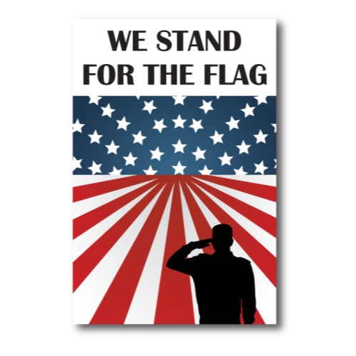 We Stand For The Flag American Flag Car Magnet Decal 6 in x 4 in Heavy Duty for Car Truck SUV Waterproof …