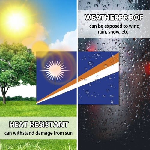 Marshall Islands Flag Car Magnet Decal - 4 x 6 Heavy Duty for Car Truck SUV …