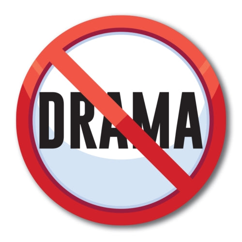 Magnet Me Up No Drama, Drama Free Zone Magnet Decal, 5 Inch, Heavy Duty Automotive Magnet for Car Truck SUV Or Any Other Magnetic Surface