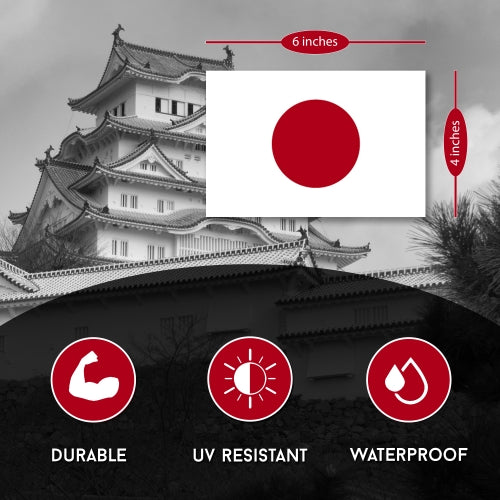 Japan Japanese Flag Car Magnet Decal - 4 x 6 Heavy Duty for Car Truck SUV