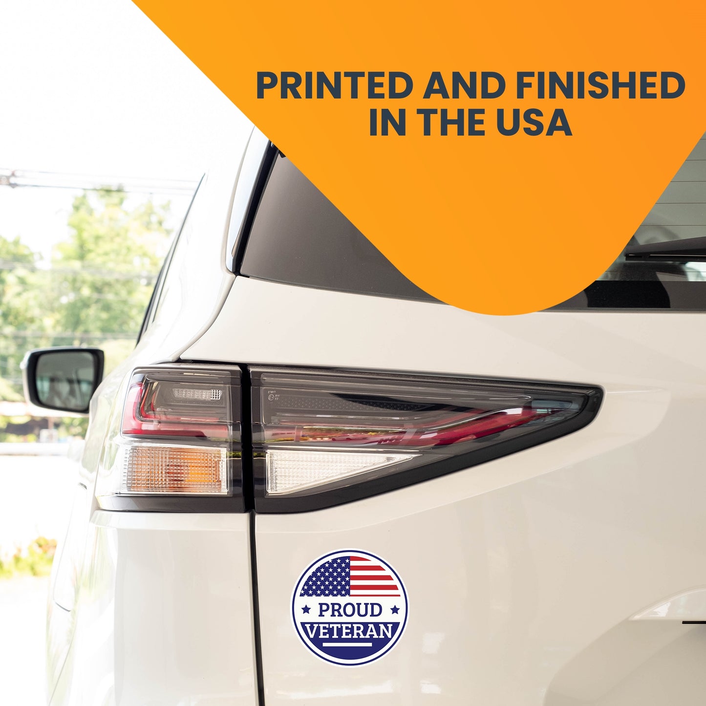 Magnet Me Up Proud Veteran Patriotic Red White and Blue Military Magnet Decal, 5 Inch, Perfect for Car, Truck, SUV, Gift, in Support of Veterans, Active Duty, Armed Forces