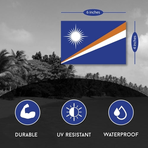 Marshall Islands Flag Car Magnet Decal - 4 x 6 Heavy Duty for Car Truck SUV …
