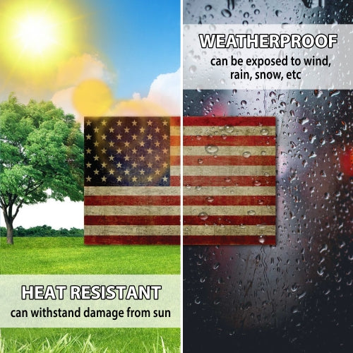 Magnet Me Up American Flag Car Magnet Decal Weathered Look 4x6 in Heavy Duty for Car Truck SUV Waterproof