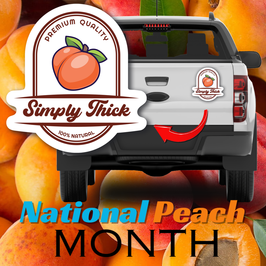 🍑 August is National Peach Month! 🍑
