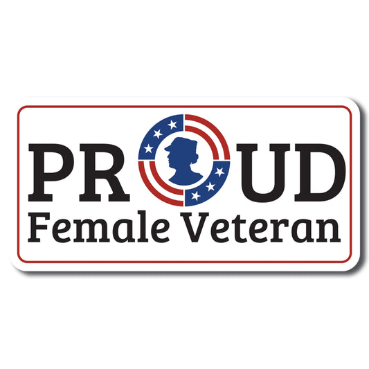 Magnet Me Up Proud Female Veteran Military Magnet Decal, 6.5x3 Inch, Perfect for Car, Truck, SUV Or Any Magnetic Surface, Gift, in Support of Women Veterans, Service Women Active Duty, Women Warriors