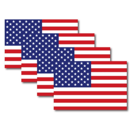 Magnet Me Up American Flag Car Magnet Decal -4 x6 Heavy Duty for Car Truck SUV 4 PACK
