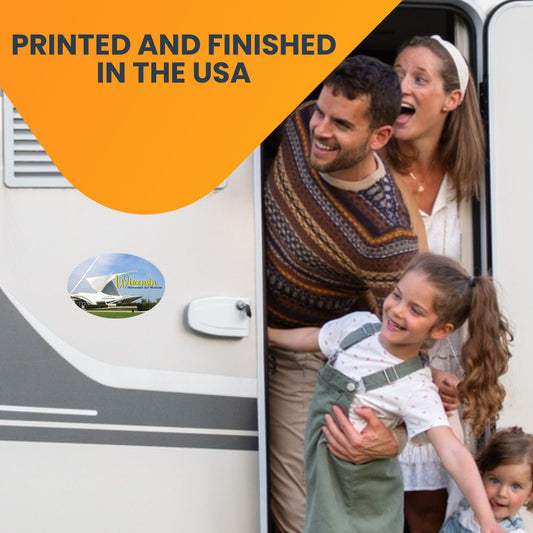 Magnet Me Up Wisconsin Milwaukee Art Museum State Magnets, 4x6 Inches Oval, Souvenirs for Art Lover, Travel Refrigerator Magnets, USA Gift Collection Decoration, for Car, Lockers, Crafted in USA