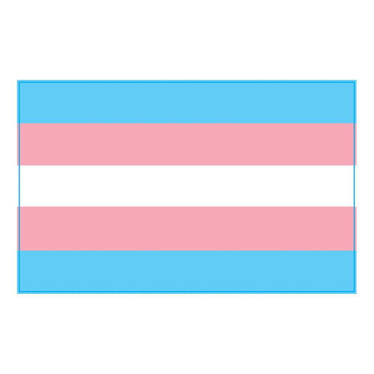 Magnet Me Up Transgender Pride Flag Car Magnet Decal, 5x8 Inches, Pink Blue and White, Heavy Duty Automotive Magnet for Car Truck SUV, in Support of LGBTQ