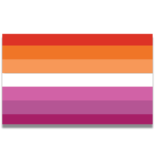 Magnet Me Up Lesbian Pride Flag Car Magnet Decal, 5x8 Inches, Heavy Duty Automotive Magnet for Car Truck SUV, in Support of LGBTQ