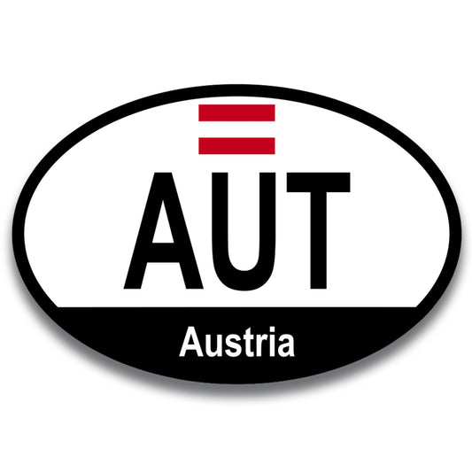Magnet Me Up Austria Austrian Euro Oval Magnet Decal, 4x6 Inches, Heavy Duty for Car, Truck, SUV, Or Any Other Magnetic Surface