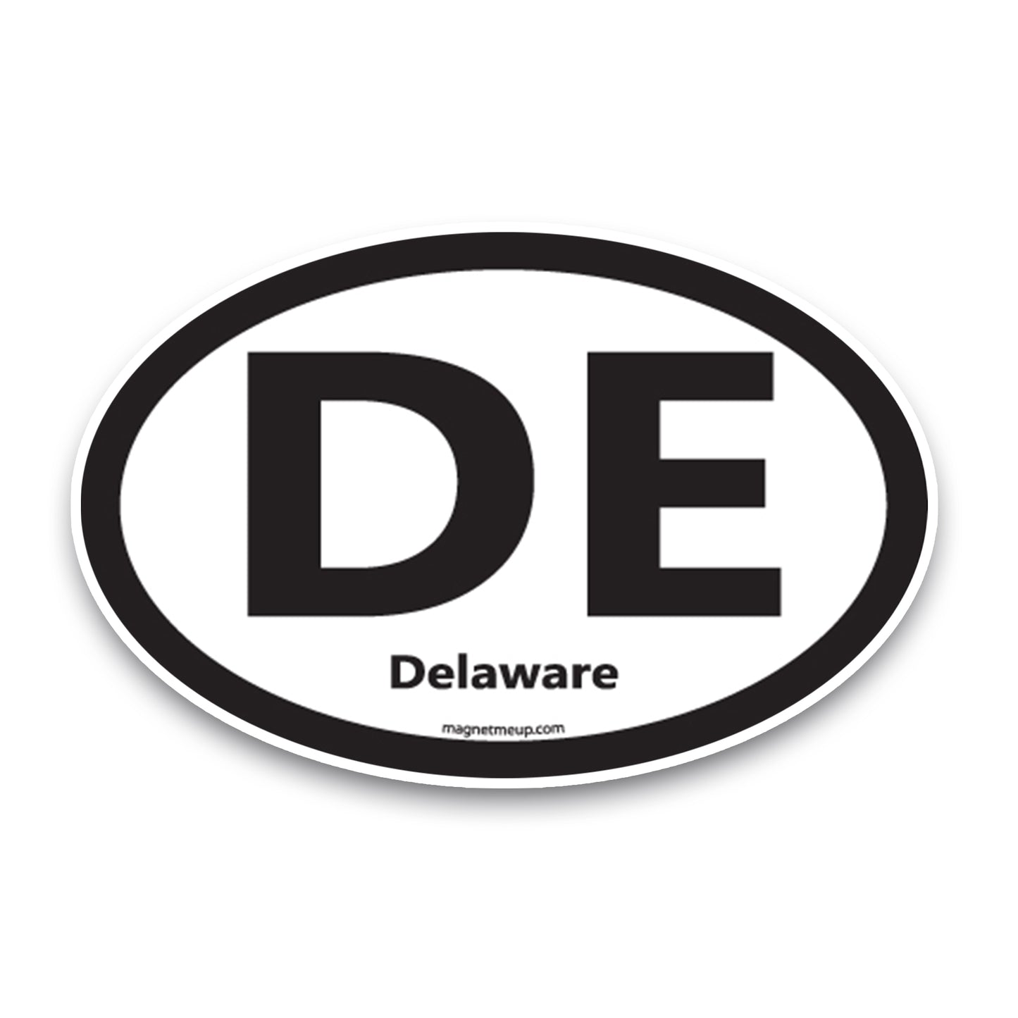 DE Delaware Car Magnet 4x6" US State Oval Refrigerator Locker SUV Heavy Duty Waterproof… …