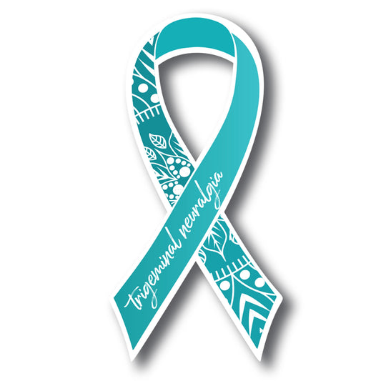Magnet Me Up Trigeminal Neuralgia Awareness Ribbon Car Magnet Decal, 3.5x7 inches, Facial Nerve Pain, Support and Advocacy, Bumper Magnet for Car, Truck, Locker Accessories, Made in USA