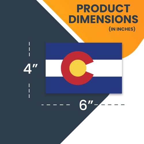 Magnet Me Up Colorado Car Magnet US State Flag 4x6 Refrigerator Locker SUV Heavy Duty Waterproof