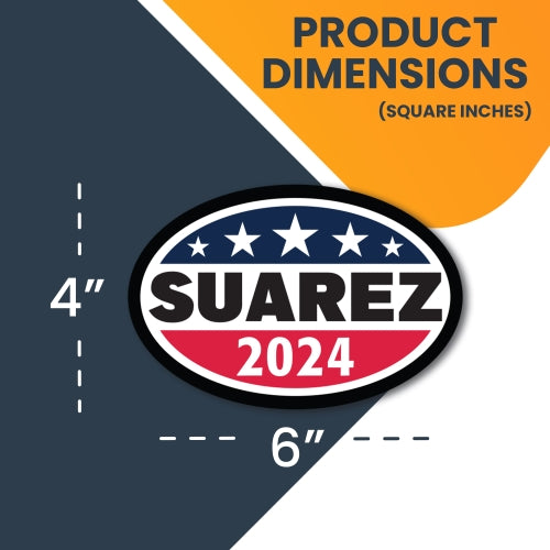 Magnet Me Up Francis Suarez Republican Political Party 2024 Magnet Decal, 4x6 Inch, Heavy Duty Automotive Magnet for Car Truck SUV Or Any Other Magnetic Surface