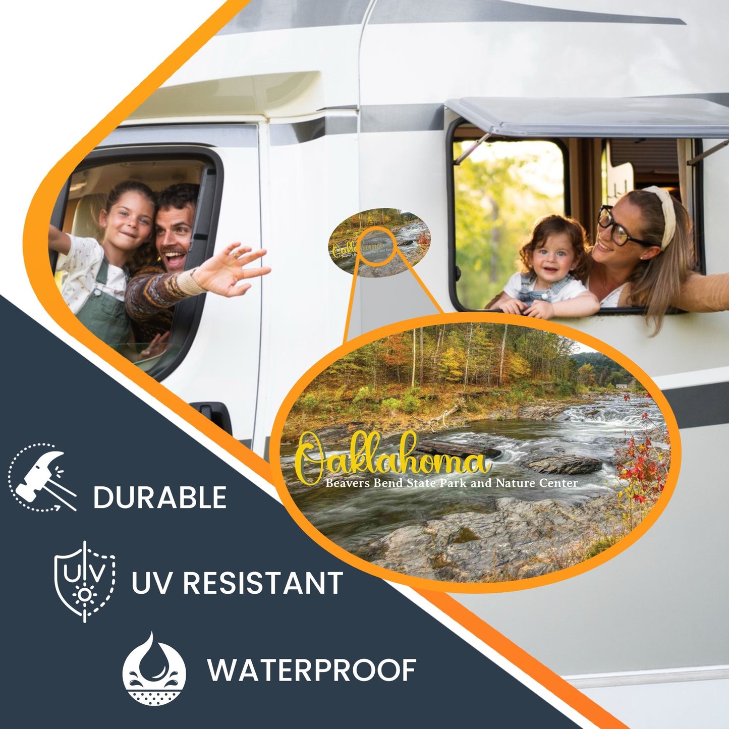 Magnet Me Up Oklahoma Beavers Bend State Park Scenic Magnet Decal, 4x6 Oval, Automotive Magnet for Car, Great Souvenir Gift for Nature Lovers Enthusiasts, and Outdoor Adventurers, Made in USA