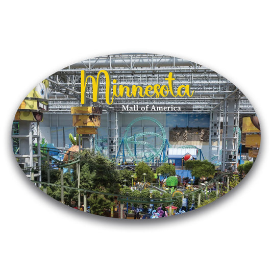 Magnet Me Up Minnesota Mall of America Magnet Decal, Midwest Iconic Shopping Destination, 4x6 inch, Automotive Magnet for Car, Truck, SUV, Great for Gift or Souvenir, Crafted in USA