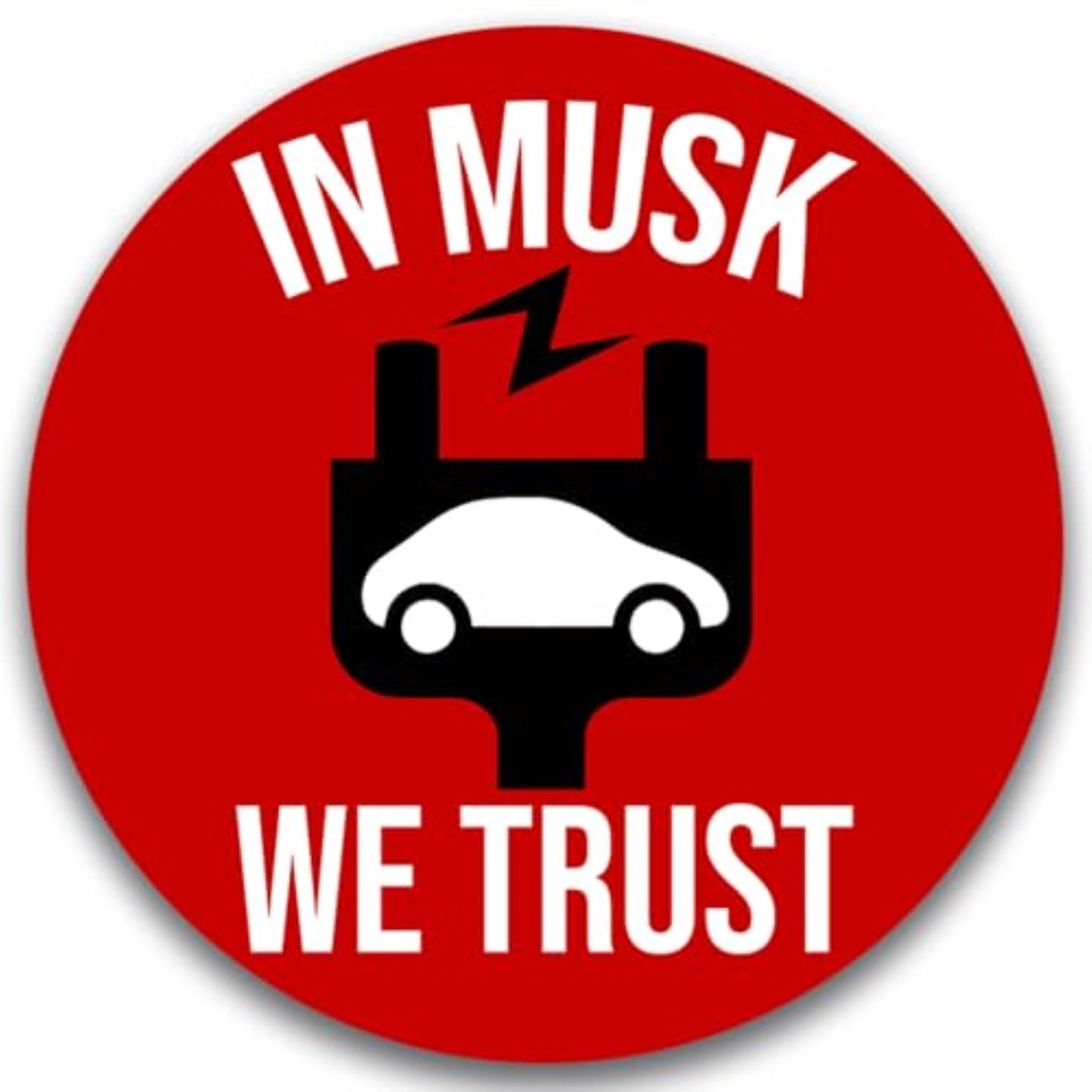 Magnet Me Up in Musk We Trust Magnet – Funny Pro Elon Musk Car Magnet Decal – Durable, Weatherproof Vinyl, UV-Printed for Vibrant Colors 5"