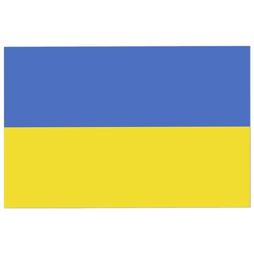 Magnet Me Up Ukraine Flag Car Magnet – 3x5 Inch Weatherproof UV-Printed Vinyl – Durable, Fade Resistant, Patriotic Auto Magnetic Decal – Made in USA