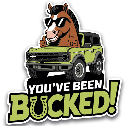 Magnet Me Up Wild Horse Kick Funny 5 Inch Green Magnet, Horse-Themed Off-Road Humor Vehicle Twist, Equestrian Gift for Car Owners, Durable & Weatherproof Car Magnet, Crafted in the USA