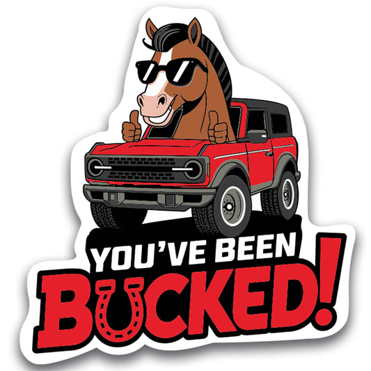 Magnet Me Up Wild Horse Kick Funny 5 Inch RedMagnet, Horse-Themed Off-Road Humor Vehicle Twist, Equestrian Gift for Car Owners, Durable & Weatherproof Car Magnet, Crafted in the USA