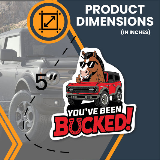 Magnet Me Up Wild Horse Kick Funny 5 Inch RedMagnet, Horse-Themed Off-Road Humor Vehicle Twist, Equestrian Gift for Car Owners, Durable & Weatherproof Car Magnet, Crafted in the USA