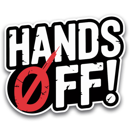 Magnet Me Up Hands Off Protest Car Magnet - 4x5 Inches- Durable Vinyl Magnetic Decal Full-Color UV Print, Weatherproof, Political Activism, Activist Message, Made in USA
