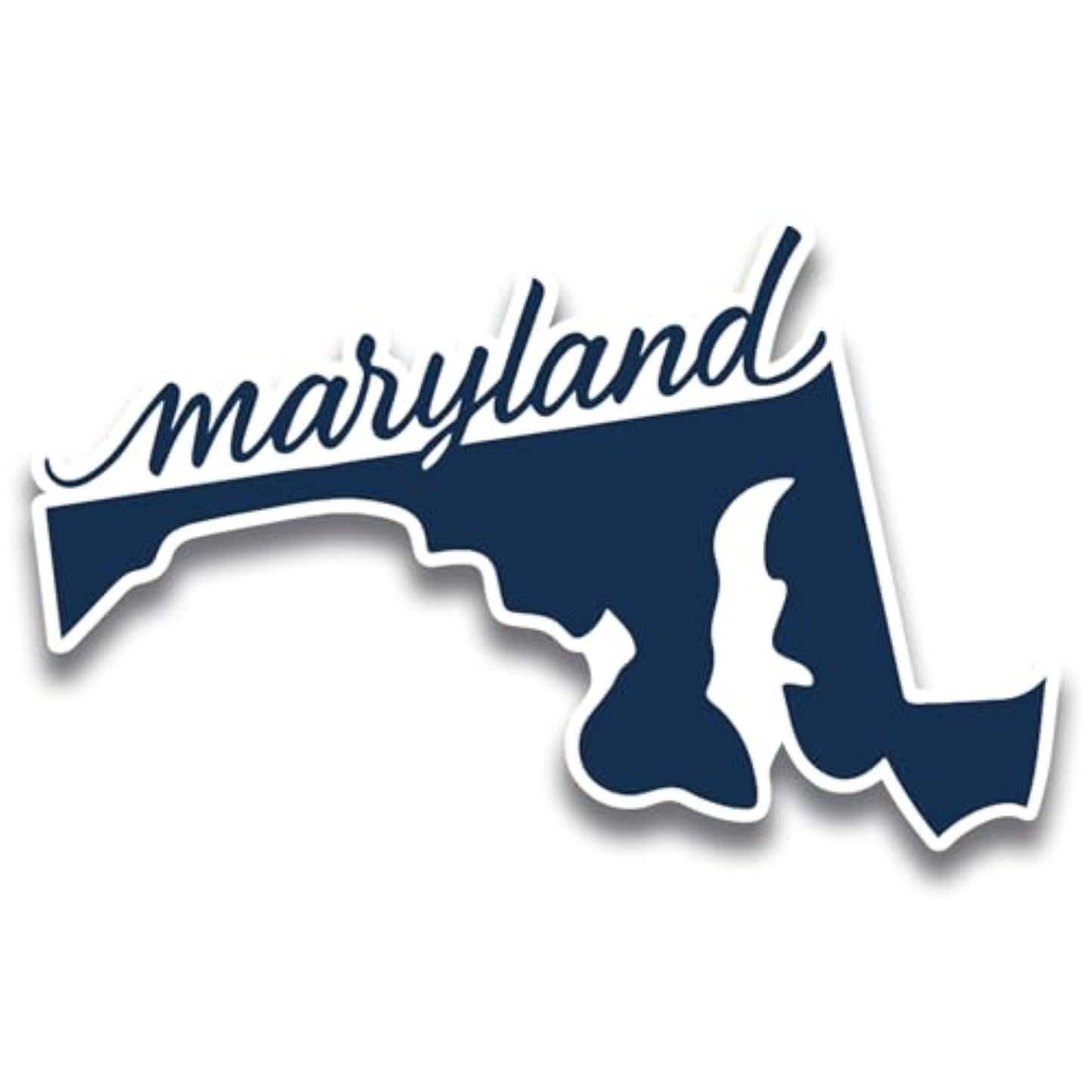 Magnet Me Up Maryland State Magnet - 6x4 Inches, Collectible US State Shape Fridge Magnet, Durable Full-Color UV Vinyl, Travel Souvenir Magnetic Decal, Made in The USA, Decor Gift